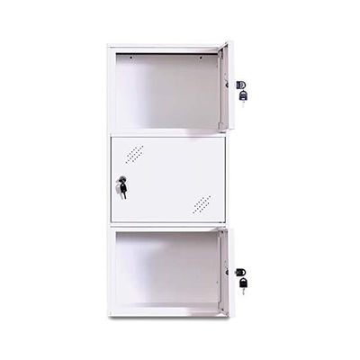 Armario del fichero del metal del armario de la altura de la oficina montada y combinable de la puerta blanca 3 medio
