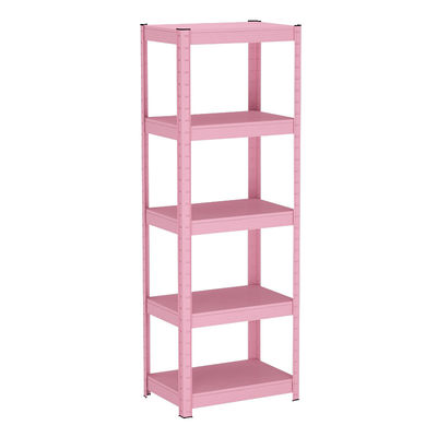 organizador de acero Metal Storage Shelves del negro 5-Shelf para el hogar