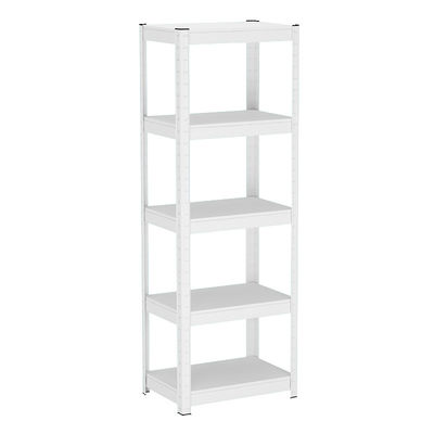 organizador de acero Metal Storage Shelves del negro 5-Shelf para el hogar