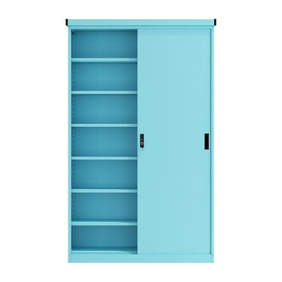 Armario de acero multi del gabinete de almacenamiento del balcón de la puerta deslizante de los colores para el uso en el hogar