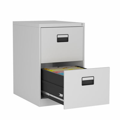 Gabinete de almacenamiento bloqueable de fichero de la oficina de 2 cajones con la manija simple