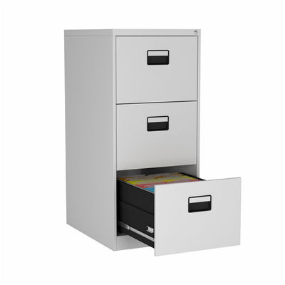 Cabinete de archivo del metal de las gradas del almacenamiento 3 de la oficina con gris grande del cajón de la cerradura