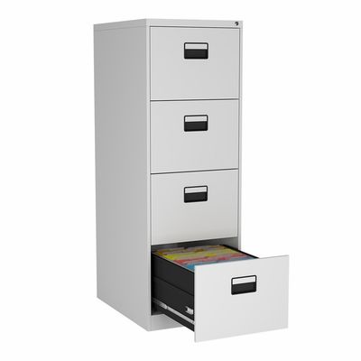 Cabinete de archivo lleno de la suspensión del fichero de la letra de 4 cajones con la cerradura