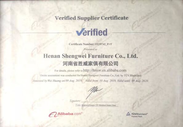 China Luoyang Metaniture Trading Co., Ltd. certificaciones